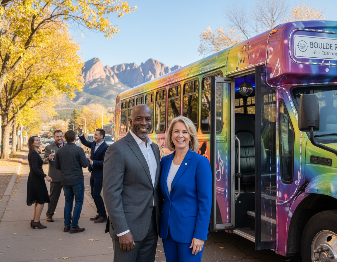 Highlands Ranch party bus and bus charter