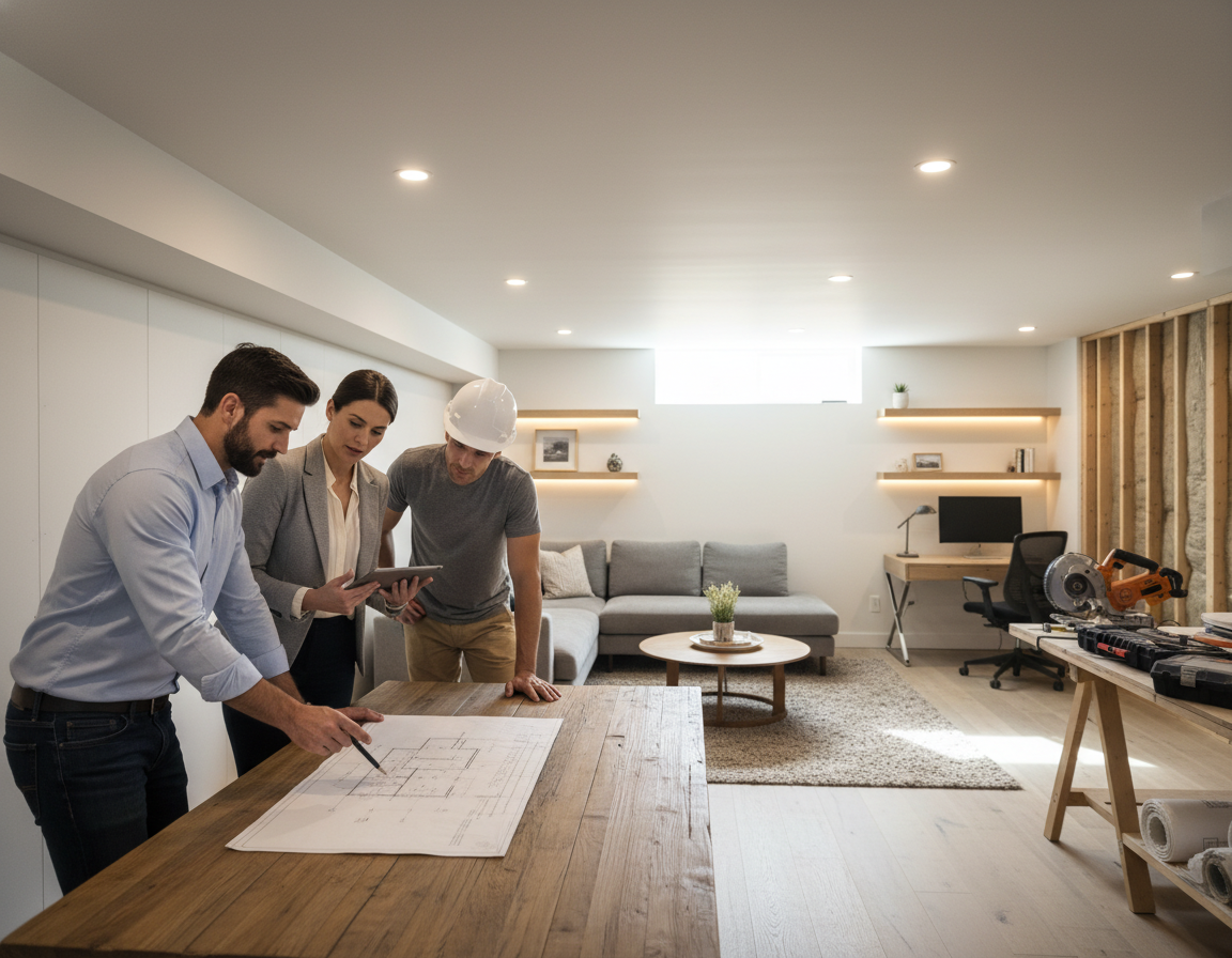 Basement Remodel in Bellevue