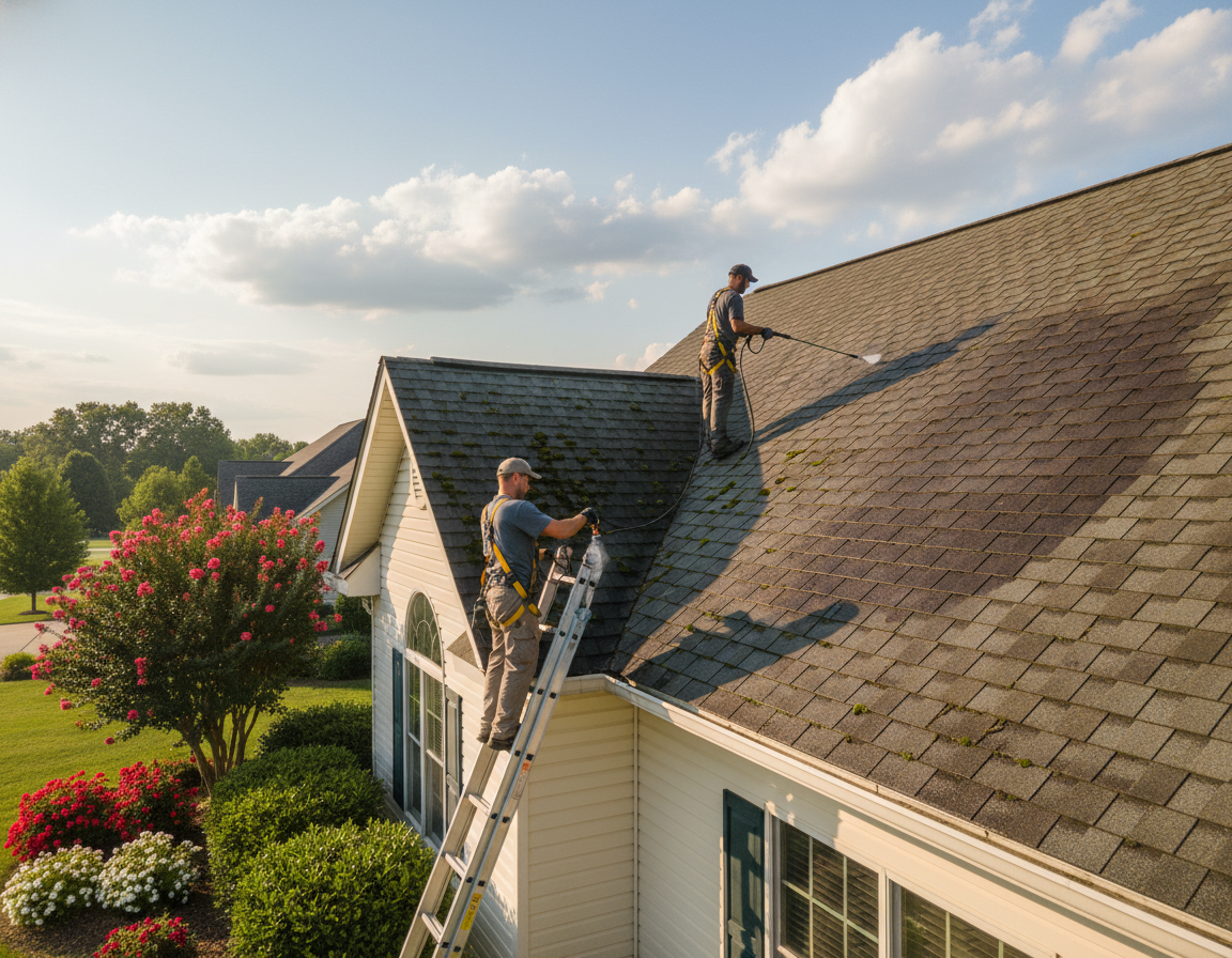 Roof Cleaning In Lewis Center